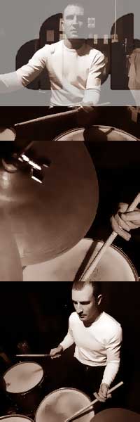 Danny Ward playing drumkit